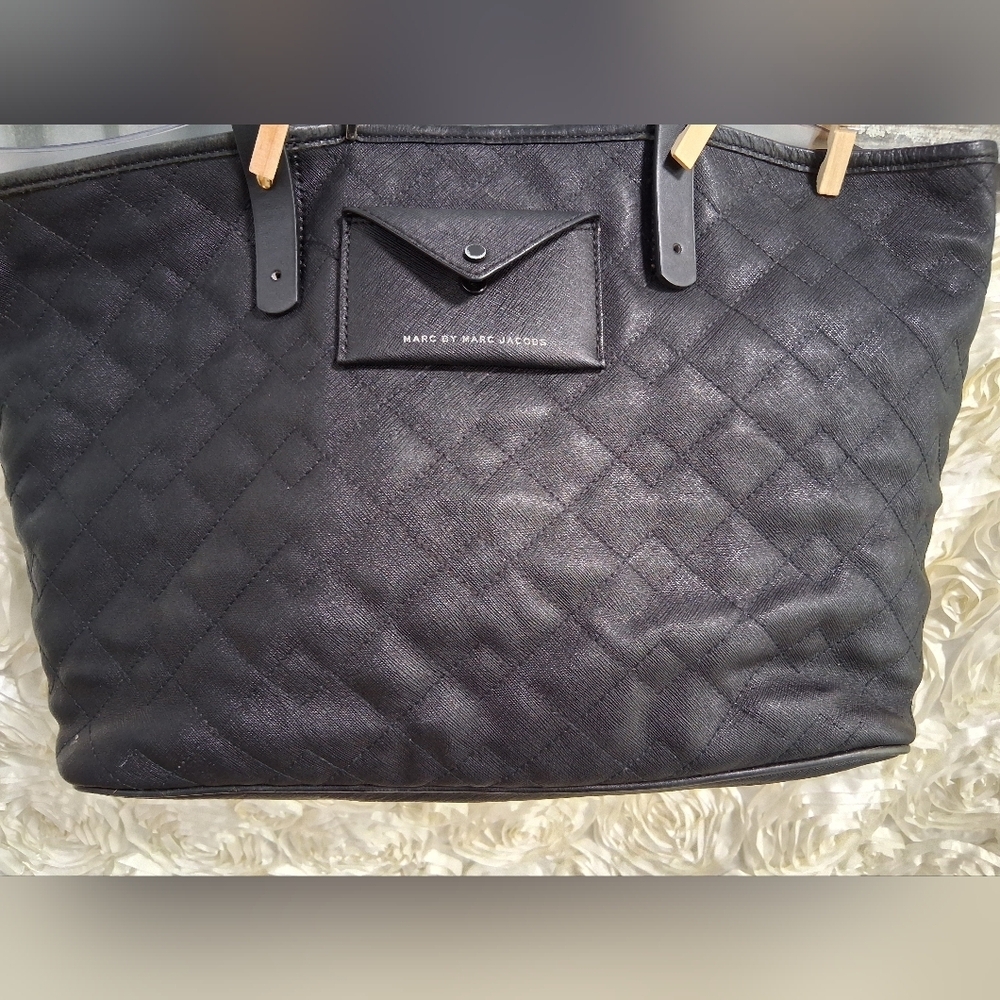 PROJECT PURSE Marc by Marc Jacobs Black Quilted Leather Tote